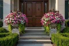 Banded Sandy Urn - Architectural Urns for Timeless Elegance