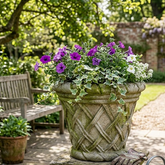 16 Basket Weave 12.5 H (R) Garden Planter