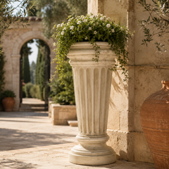 Elevate Your Space with the Buff Pedestal 30: Architectural Large Pedestal for Majestic Displays