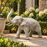 Charging Elephant 12 Garden Animal Statue
