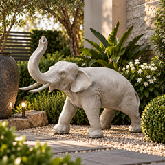 Charging Elephant 12 Garden Animal Statue