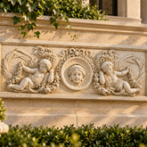 Cherub Victorian Wall Sculpture Plaque Decor