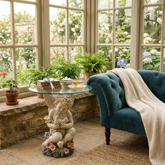 Cherub With Dove Coffee Table