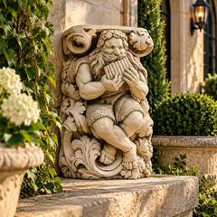 Titan Playing Pan Flute 15 - Greek & Roman Classical Sculpture