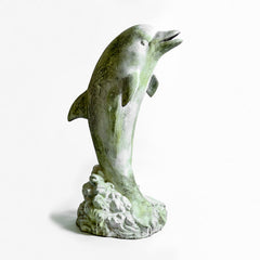 Life-Size Dolphin Garden Animal Statue: Bring the Wonders of the Ocean to Your Outdoor Space, Animals, XoticBrands Home Decor
