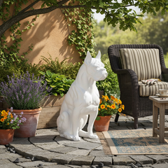 Dynamic Guardian: The Vigilant Boxer Dog Animal Sculpture