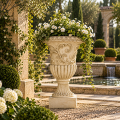 Enchanting Reflections: Inspiration Urn - Architectural Urns Sculpture