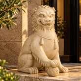Foo Dog With Right Paw Up 35H - Asian/Eastern Display