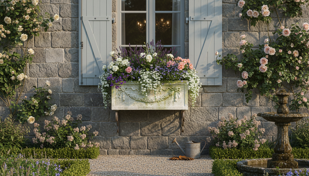 French Countryside Window Box Planter | XoticBrands Home Décor