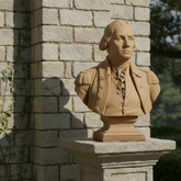 George Washington Bust – Historic In Uniform Sculpture Statue