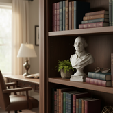 Capitol Tribute: Washington Bust - A Revered Icon of Famous Americans Sculpture