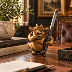 Rano, The Helper Gargoyle Desktop Sculpture - Bronze Finish