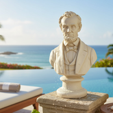 Handmade Abraham Lincoln Bust – Elegant Fiberglass Home Décor