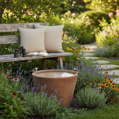 Ladom Birdbath Garden Display