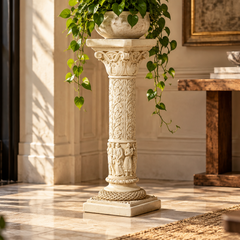Elevate Your Space with the Timeless Beauty of the Nine Muses Pedestal Architectural Sculpture