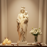 Sacred Maternal Bond: Blessed Virgin Mary & Child 65" Religious Statue