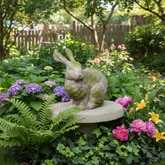Majestic Grace: Regal Rabbit - Animal Garden Statue