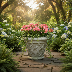 16 Basket Weave 12.5 H (R) Garden Planter