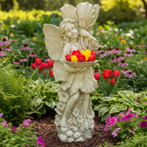 Garden Fairy With Tray Garden Angel Statue