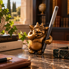 Rano, The Helper Gargoyle Desktop Sculpture - Bronze Finish