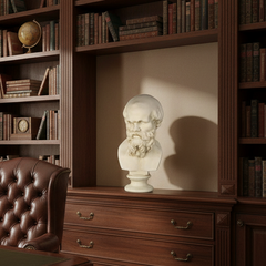 Socrates 22 Inch Bust – Antique Stone Greek Statue Replica