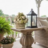 Stone-Look Fruit Basket Finial | Indoor/Outdoor Décor | 14"