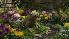 Tweeky Frog Garden Animal Statue