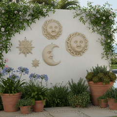 XoticBrands Tuscan Sun Wall Sculpture Timeless Handcrafted Décor Piece