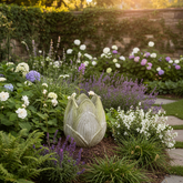 Blooming Beauty: Rosebud (Open) Display Sculpture Statue