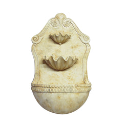 Double Shell Wall Fountain 24 Wall Decor - XoticBrands Home Decor