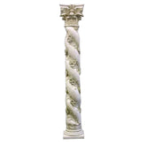 84" H Twisted Rose Pedestal - Architectural Large Pedestals - XoticBrands Home Decor