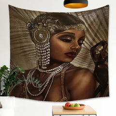 Oshun Goddess Tapestry Decor Hanging 51 x 24 Inches - XoticBrands Home Decor