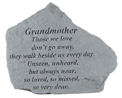 Grandmother Those We Love Don'T Go Away... Inspirational Garden Stone - XoticBrands Home Decor