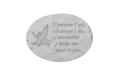 Wherever I go, whatever……. Memorial Garden Stone Décor, Memorial & Inspirational, Kayberry, XoticBrands Home Decor