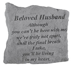 Beloved Husband Although You Can'T Be Here.. Inspirational Garden Stone - XoticBrands Home Decor