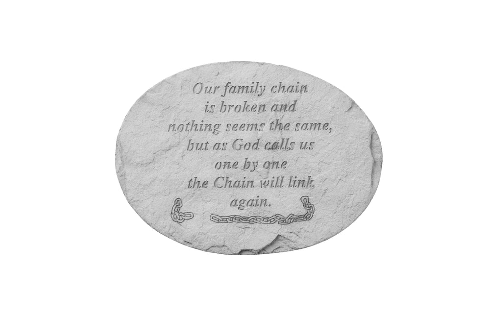Our family chain ……. Memorial Garden Stone Décor, Memorial & Inspirational, Kayberry, XoticBrands Home Decor