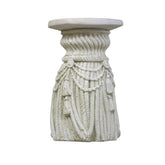 Tassel Pedestal 18 - Pedestal Sculpture - XoticBrands Home Decor