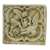Saint George Quatrefoil Plaque - Wall Plaques - XoticBrands Home Decor