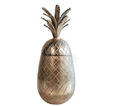 Aluminium Pineapple Storage Decor, Home Accent, XoticBrands, XoticBrands Home Decor