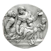 Unknown Frieze Round Religious Sculpture - XoticBrands Home Decor