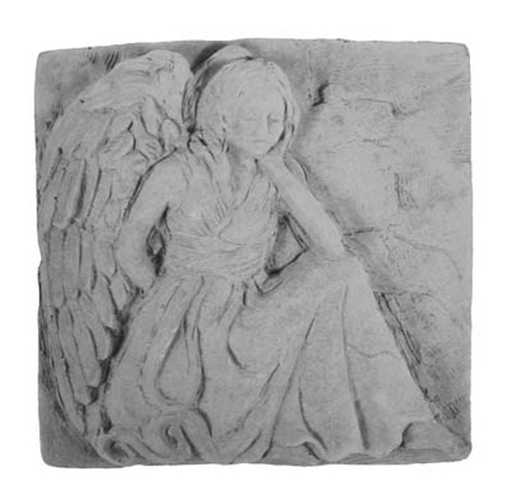 Kneeling Angel Plaque Memorial Garden Stone - XoticBrands Home Decor