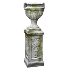 Fluted And Beaded Urn 18 - Architectural Urns - XoticBrands Home Decor