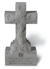 15In Cross On Base W/ If Tears Could Memorial Garden Cross - XoticBrands Home Decor