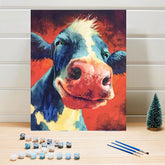 Spotted Cow Colorful Paint by Numbers for Adults Kids DIY Canvas Painting Kits - Wall Art Decor - XoticBrands Home Decor