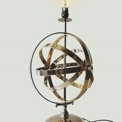 Aluminum Armillary Table Lamp, Home Accent, XoticBrands, XoticBrands Home Decor