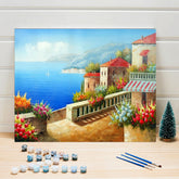 Oean View Paint by Numbers for Adults Kids DIY Canvas Painting Kits - Wall Art Decor - XoticBrands Home Decor