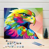 Eagle Colorful Paint by Numbers for Adults Kids DIY Canvas Painting Kits - Wall Art Decor - XoticBrands Home Decor
