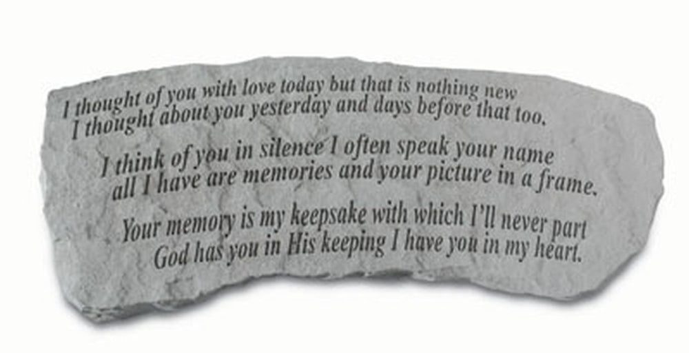 I Thought Of You With Love...(Bench) Garden Bench - XoticBrands Home Decor