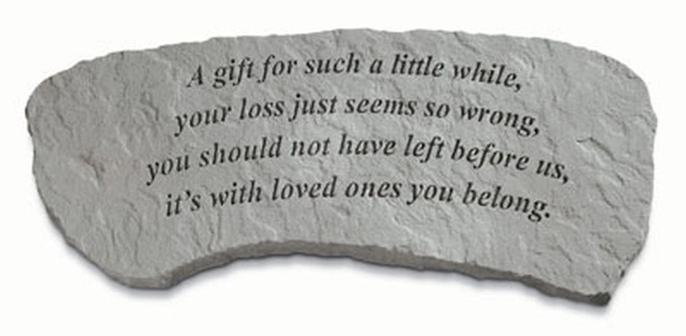 A Gift For Such A Little While...(Bench) Garden Bench - XoticBrands Home Decor