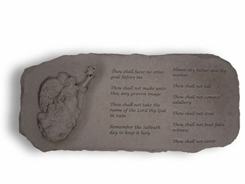 Angel Bench W/ The Ten Commandments Garden Bench - XoticBrands Home Decor